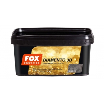 FOX FARBA DEKORACYJNA DIAMENTO 3D CARBON 1L